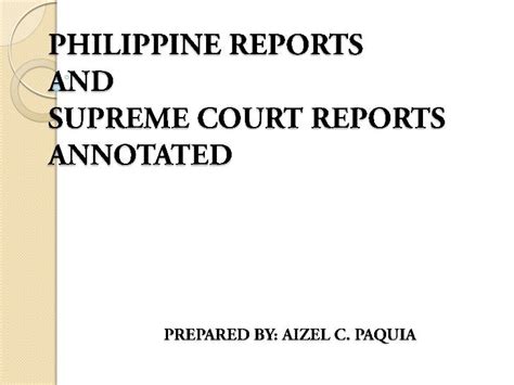 supreme court reports annotated philippines